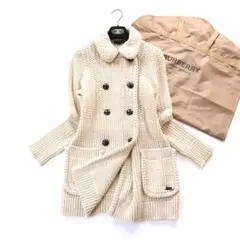 【極上カシミア】BURBERRY LONDON 上質編み込み カーディガン