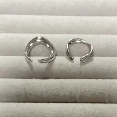 イヤーカフ 変形 アシンメトリー シルバー