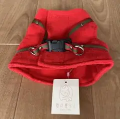 新品未使用　犬猫ハーネス　ペピィ　お散歩　日本製　ハンドルベスト　無地レッド　赤