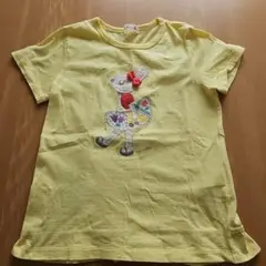 ニットプランナー ウサギ刺繍 Tシャツ 120cm