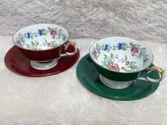エインズレイ　ペンブロック　ティーカップ＆ソーサー アセンズ　　2客
