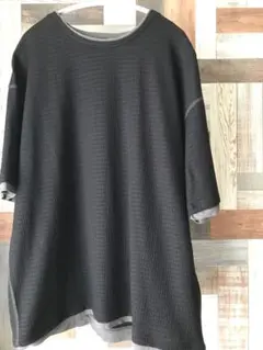 [ナノ・ユニバース] カラーステッチジャガードTシャツ 半袖