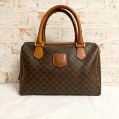 【極美品】CELINE セリーヌ ミニボストン トリオンフ マカダム ブラウン