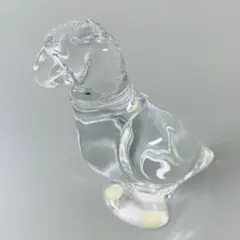 【バカラ】baccarat 動物 オウム 置物 インテリア★美品 美しさ九紫火星
