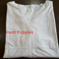 ◇Hush Puppies◇七分袖ブラウス◇ストライプ◇ゆったり◇ハッシュパピー