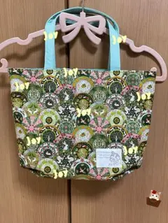 アールヌーヴォーディッシュ.ウィリアムモリス好き.トートバッグ.緑