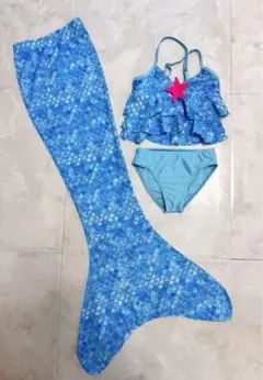 最終値下げ 人気人魚水着100cmアリエル キッズ水着 可愛い水着 マーメイド