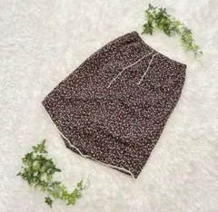 ★美品★ POSH POPPTE 夏秋物　スカート　膝丈　花柄　M 綿100%