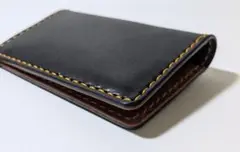 栃木レザー　サドルレザー　ロロマ　レザー　本革　革　カードケース　名刺入れ　茶