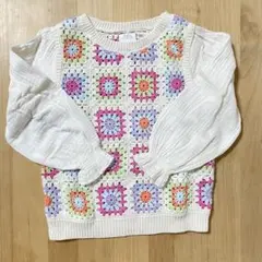 ZARA グラニースクエアセーター 110cm