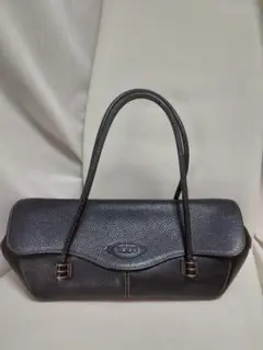 TOD’S トッズ ハンドバッグ 肩がけ Corniche Wave 本革 美品】TOD'S トッズCorniche Waveコーニッシュウェーブレザー