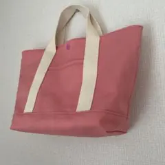 帆布　トートバッグ　ピンク