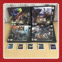 3DS モンスターハンター 5本セット 3G 4 4G クロス ダブルクロス