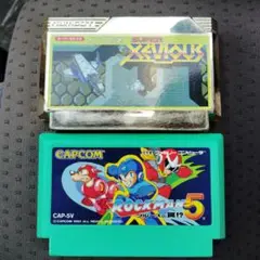 SUPER XEVIOUS & ロックマン5 セット