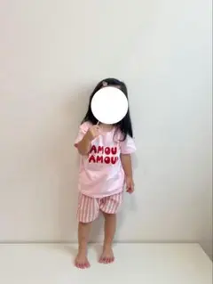 AMOUR Tシャツ ピンク