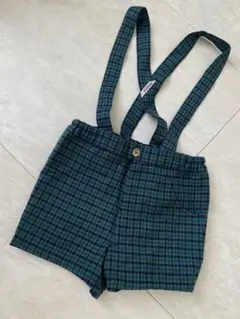 ファミリア サスペンダー付きショートパンツ　120 旧タグ