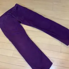 UNIQLOslimfittright パープル パンツ フロントポケット付き
