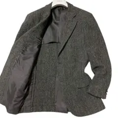 美品 ニューヨーカー BRITISH WOOL ヘリンボーン 胡桃 ジャケット