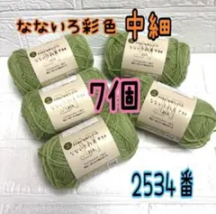 なないろ彩色 中細 2534番 グリーン系 7個(バラ売り可能)