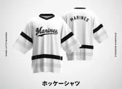 【非売品】千葉ロッテマリーンズ　ホッケーシャツ
