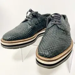 【希少品❗️】PRADA プラダ 編み込みレザー スニーカー 27.5cm
