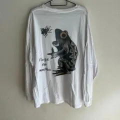 バックプリント STICKY FROG カエルデザインTシャツ ロンT XL
