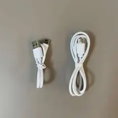 【未使用】USB Type-C充電ケーブル ホワイト 2本セット