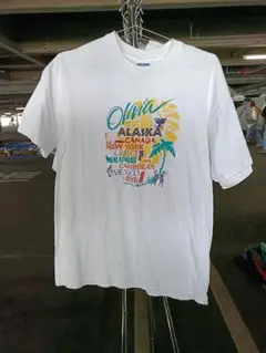 90s USA製 シングルステッチ Hanes スーベニア　カジノ Tシャツ L