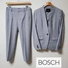 BOSCH パンツスーツ グレー シルク混