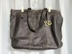 ブラック レザー トートバッグ