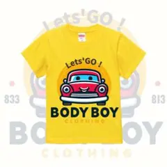 ハイクオリティー Tシャツ 子供用 ベビー用品 男の子　車　イラスト