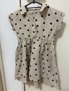 All Friends 水玉模様 半袖ワンピース 110
