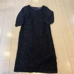THE SHOP TK ネイビーレースワンピース