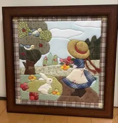押絵　フレーム付き　さくらほりきり
