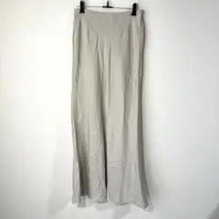 【B19】BEAMS HEART ベージュ タイトロングスカート