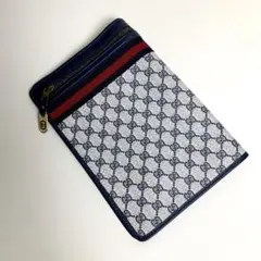 極美品 レア GUCCI オールドグッチ シェリーライン レザー クラッチバッグ