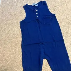 ZARA ネイビー ノースリーブ サロペット　104