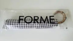 【新品未開封】東原亜希FORME 晴雨兼用日傘　 ブラウン チェック FORME 東原亜希 晴雨兼用折りたたみ 日傘 ブラウン ギンガム