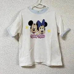 美品　綿100% ディズニー　ミッキー　ミニー　Tシャツ　90cm 半袖