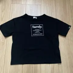 ALGY ブラック Tシャツ メッセージプリント