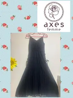 axes femme♡サイドレースアップキャミワンピース