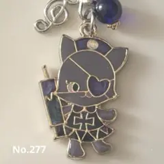 277 ゴシックナースキャット　ハンドメイドキーホルダー
