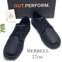 MERRELL メレル バスク ソル レザー スニーカー ブラック 黒 27
