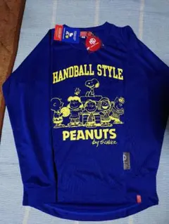 新品150cm PEANUTS ハンドボールシャツ 青 MP IMPAL 長袖