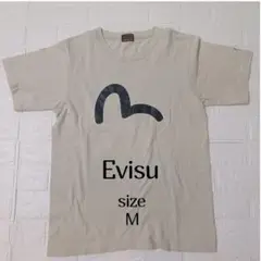EVISU エヴィス Tシャツ 半袖 Mサイズ カモメプリント カジュアル