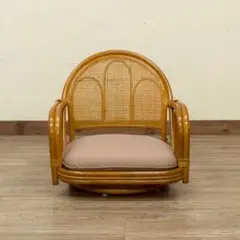 回転座椅子　ロータイプ　ナチュラル
