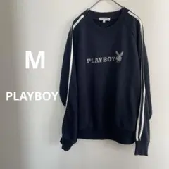 PLAYBOY ネイビー トレーナー Mサイズ