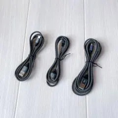USB Type C ケーブル 【3本セット 1m/1m/2m】3A 急速充電