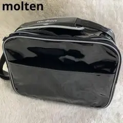 美品✨molten 肩掛けエナメルバッグ 黒