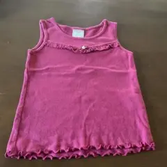 べべ　フリル付き ノースリーブ タンクトップ